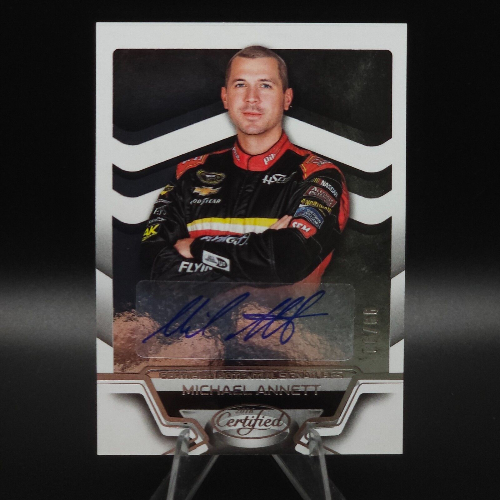 2016 Panini Certified Potential Signatures #CP-MA Michael Annett /99 (AU) - NASCARD.shop
