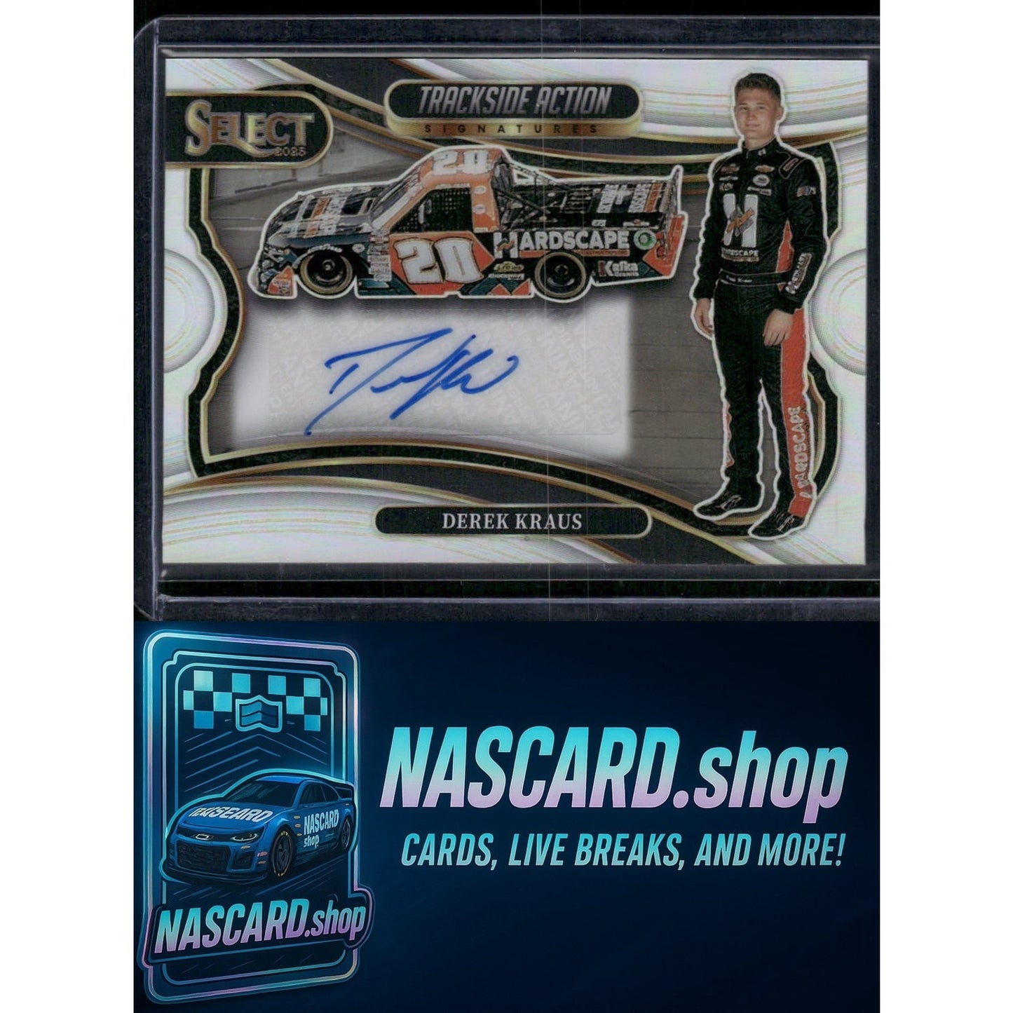 2025 Panini Select #TAS-DKS Derek Kraus Trackside Action Signatures