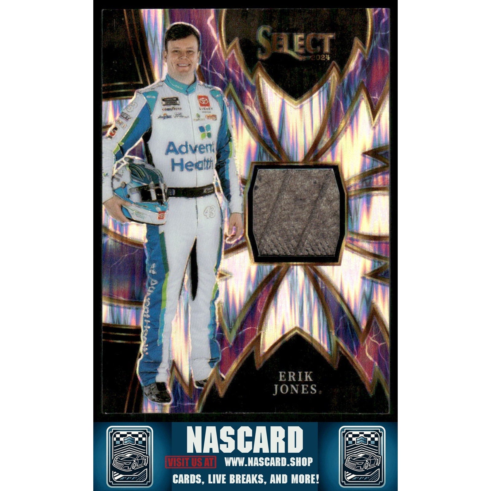 2024 Panini Select #S-EJN Erik Jones Sparks Flash Prizms - NASCARD.shop