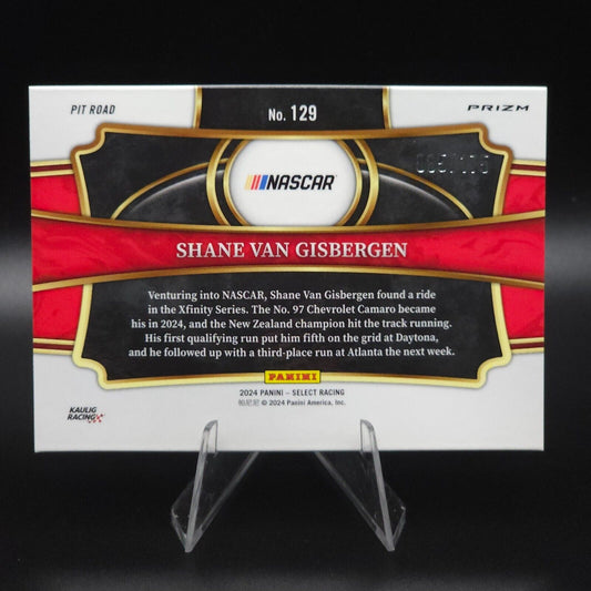 2024 Panini Select Pit Road Shane Van Gisbergen #129 Blue Prizm /175 (RC) - NASCARD.shop