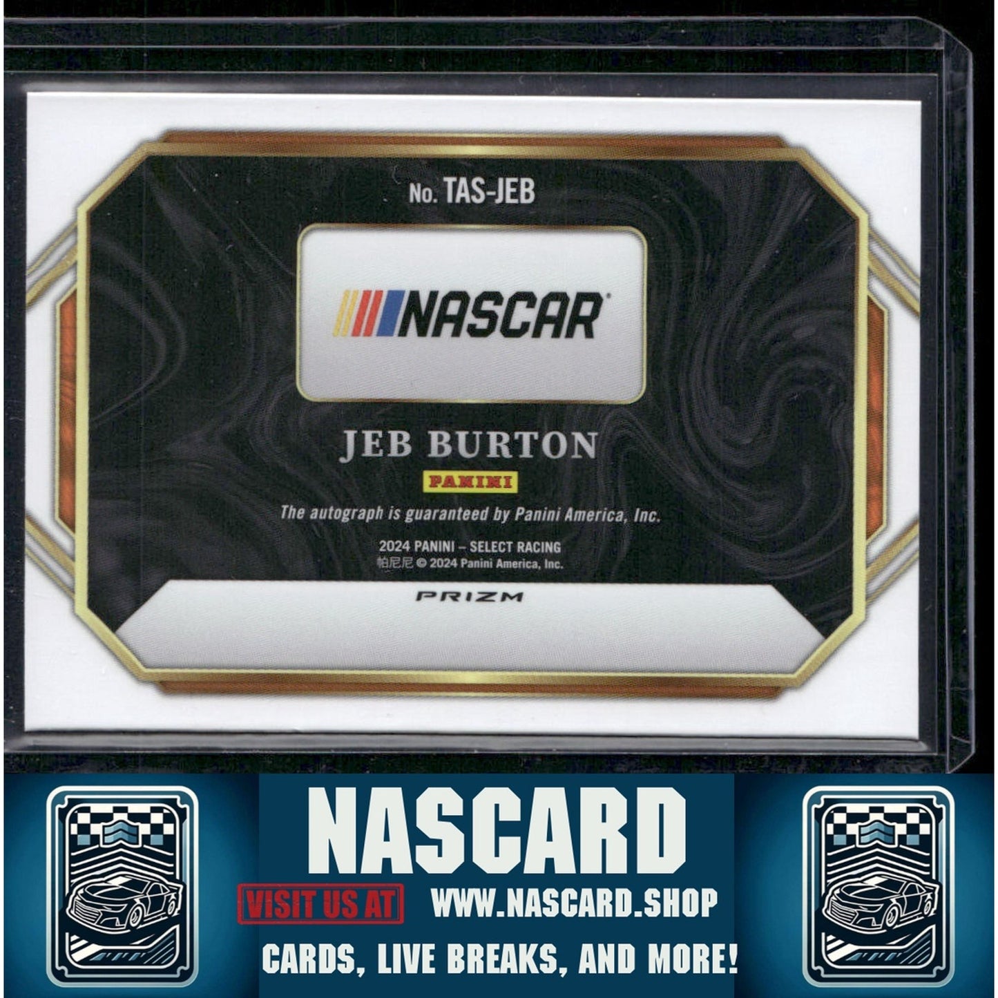 2024 Panini Select #TAS-JEB Jeb Burton Trackside Action Signatures - NASCARD.shop