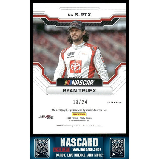 2023 Panini Prizm #S-RTX Ryan Truex Scripts Rainbow Prizm #/24 - NASCARD.shop