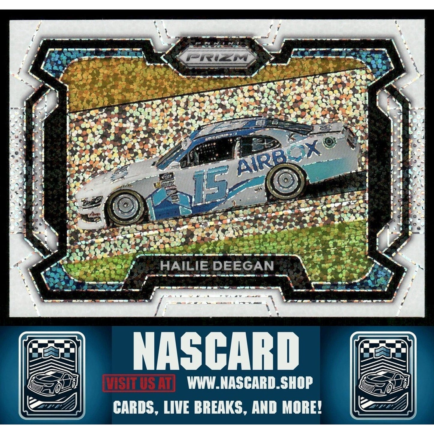 2024 Panini Prizm - Hailie Deegan #16 White Sparkle Prizm