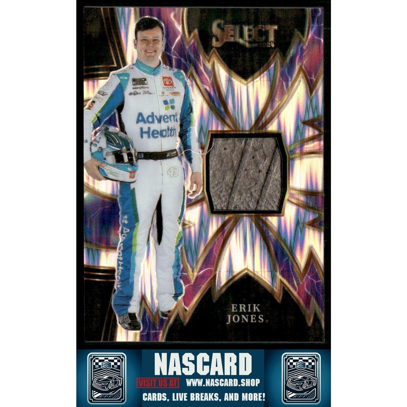 2024 Panini Select #S-EJN Erik Jones Sparks Flash Prizms - NASCARD.shop