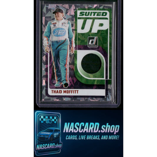 2025 Donruss #SU-TMT Thad Moffitt Suited Up Swatches Orange Ice - NASCARD.shop