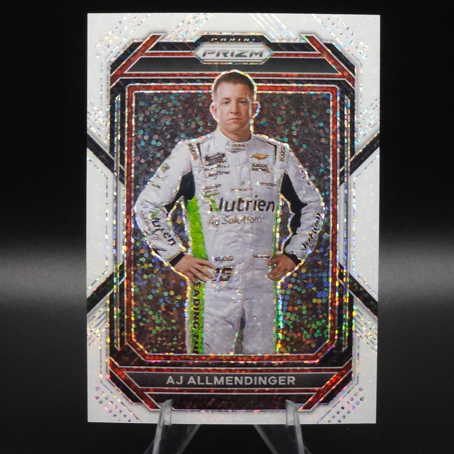 2023 Panini Prizm - A.J. Allmendinger #41 White Sparkle Prizm