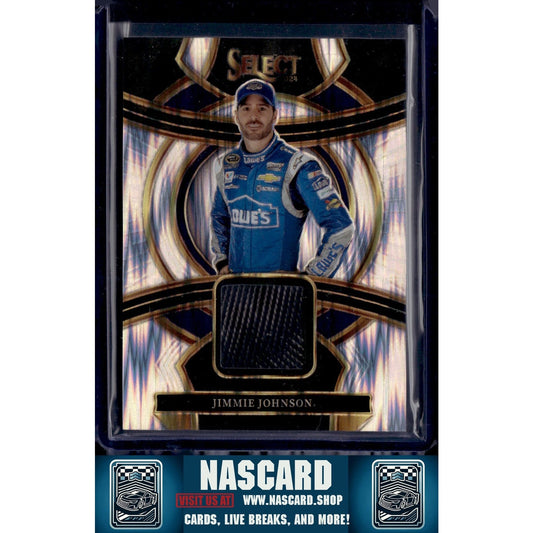 2024 Panini Select #SS-JJN Jimmie Johnson Selective Swatches Flash Prizms - NASCARD.shop