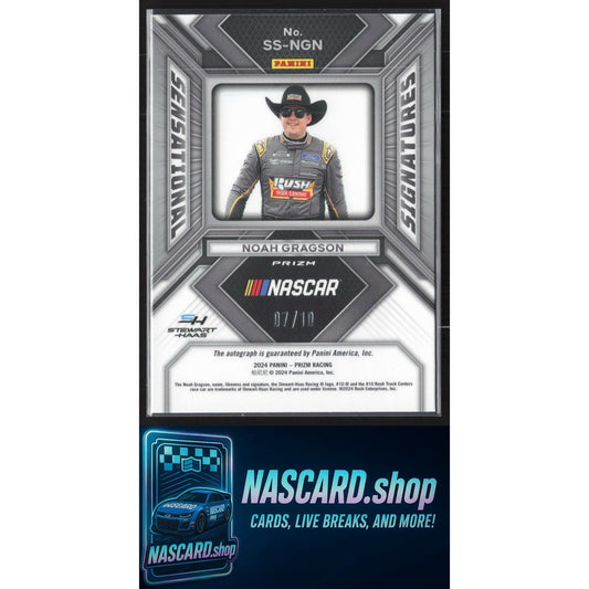 2024 Panini Prizm #SS-NGN Noah Gragson Sensational Signatures Gold #/10