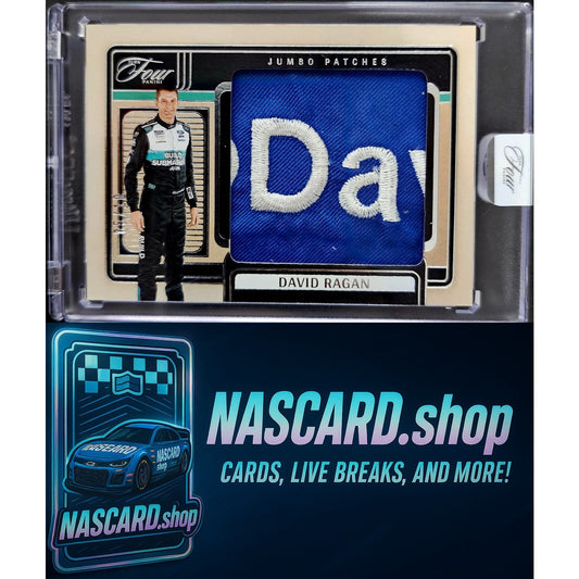 2025 Panini Turn Four Racing #JP-BRG David Ragan Jumbo Patches #/10