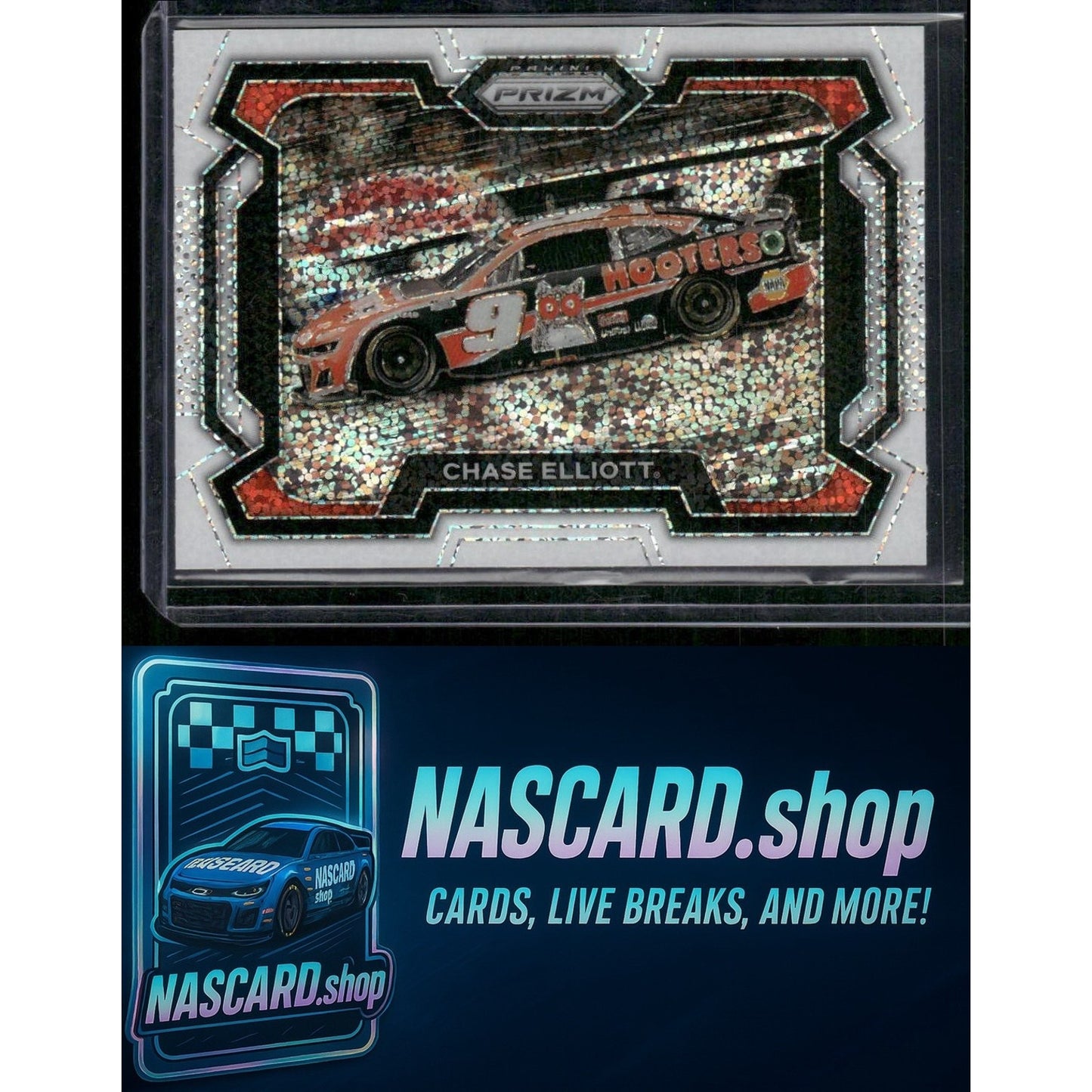 2024 Panini Prizm #68 Chase Elliott White Sparkle