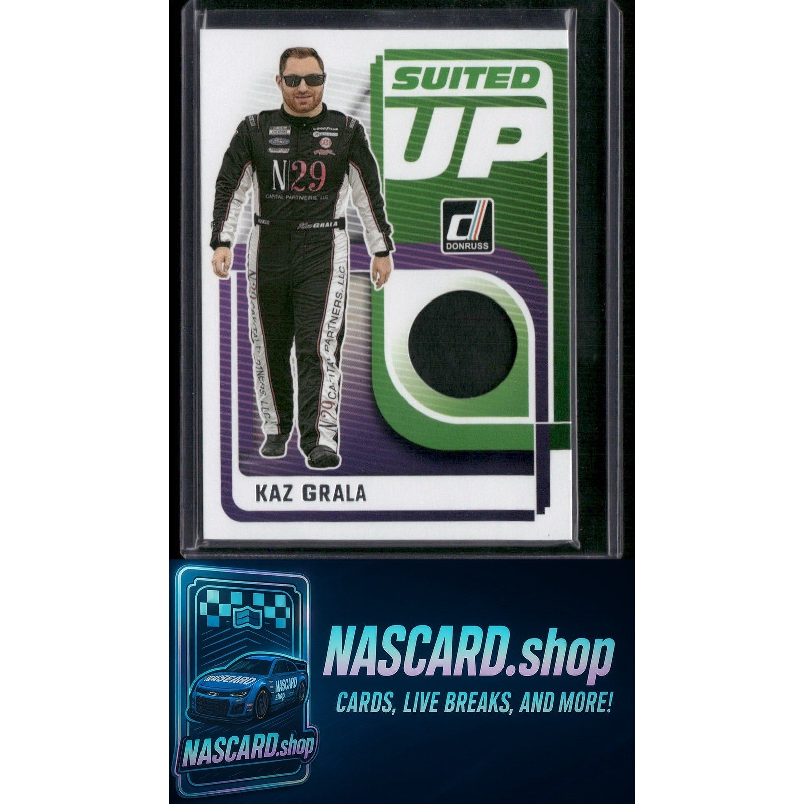 2025 Donruss #SU-KAZ Kaz Grala Suited Up Swatches - NASCARD.shop