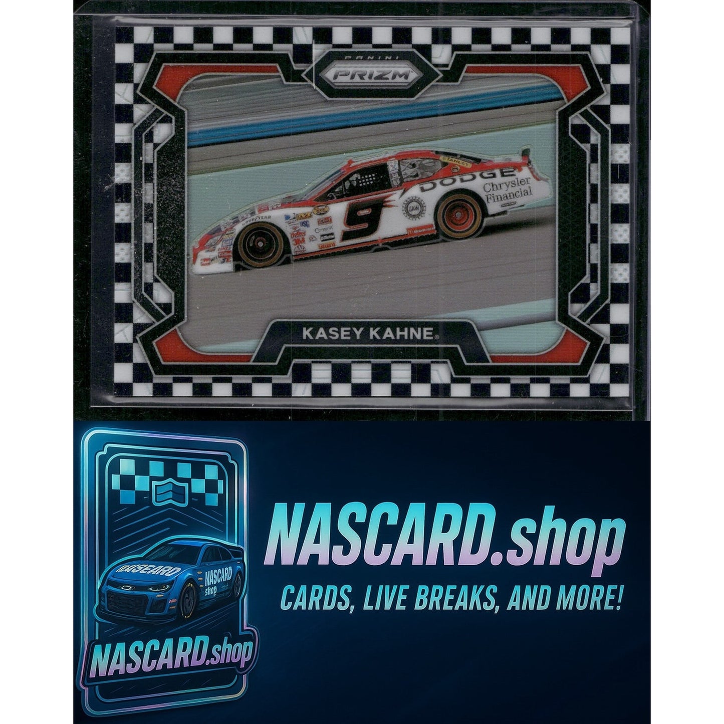 2024 Panini Prizm #31 Kasey Kahne Checkered Flag #/75 - NASCARD.shop