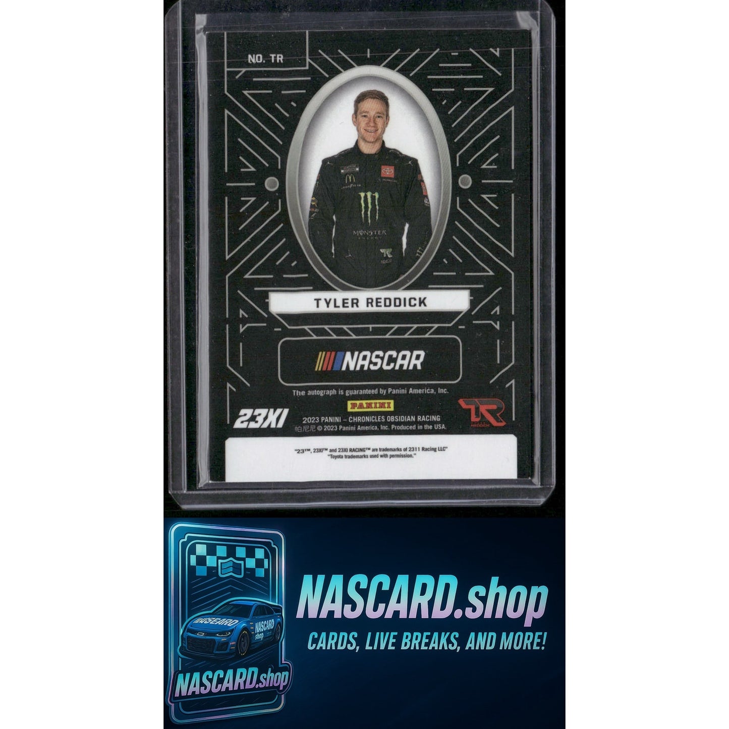 2023 Panini Chronicles #TR Tyler Reddick Obsidian Signatures - NASCARD.shop