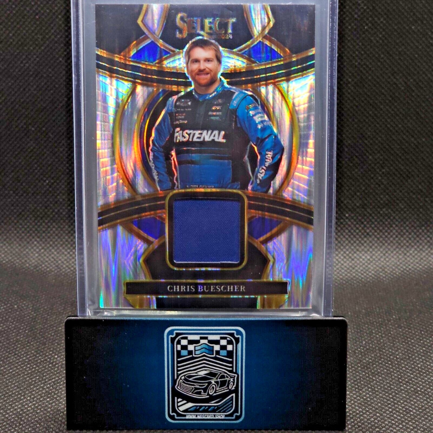 2024 Panini Select Racing Selective Swatches Flash Prizm #SS-CBS Chris Buescher