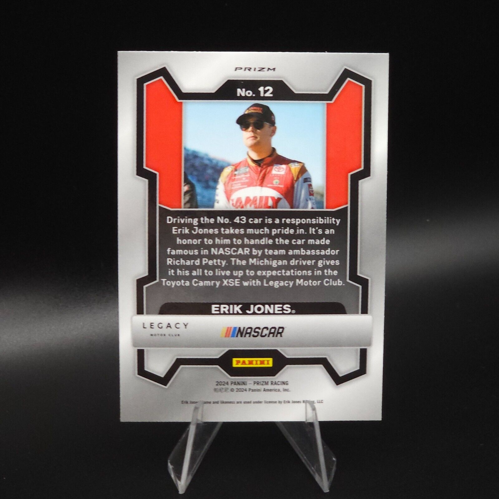 2024 Panini Prizm - Green Prizm #12 Erik Jones - NASCARD.shop