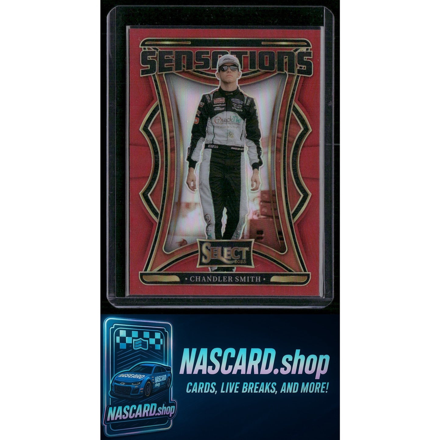 2025 Panini Select #25 Chandler Smith Sensations Red Prizms #/99 - NASCARD.shop