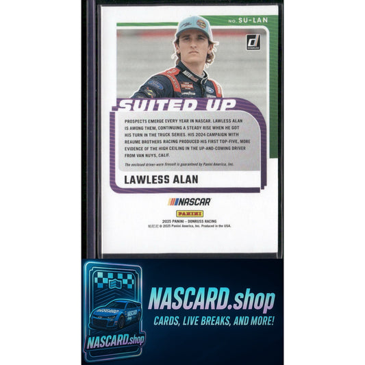 2025 Donruss #SU-LAN Lawless Alan Suited Up Swatches - NASCARD.shop