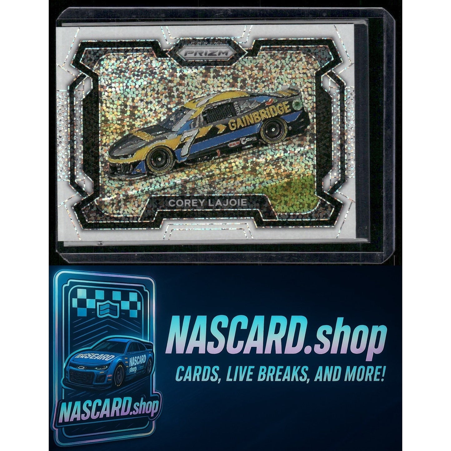 2024 Panini Prizm #37 Corey LaJoie White Sparkle