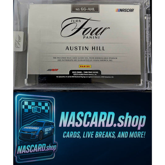 2025 Panini Turn Four #GG-AHL Austin Hill Guarded Graphs Red #/10