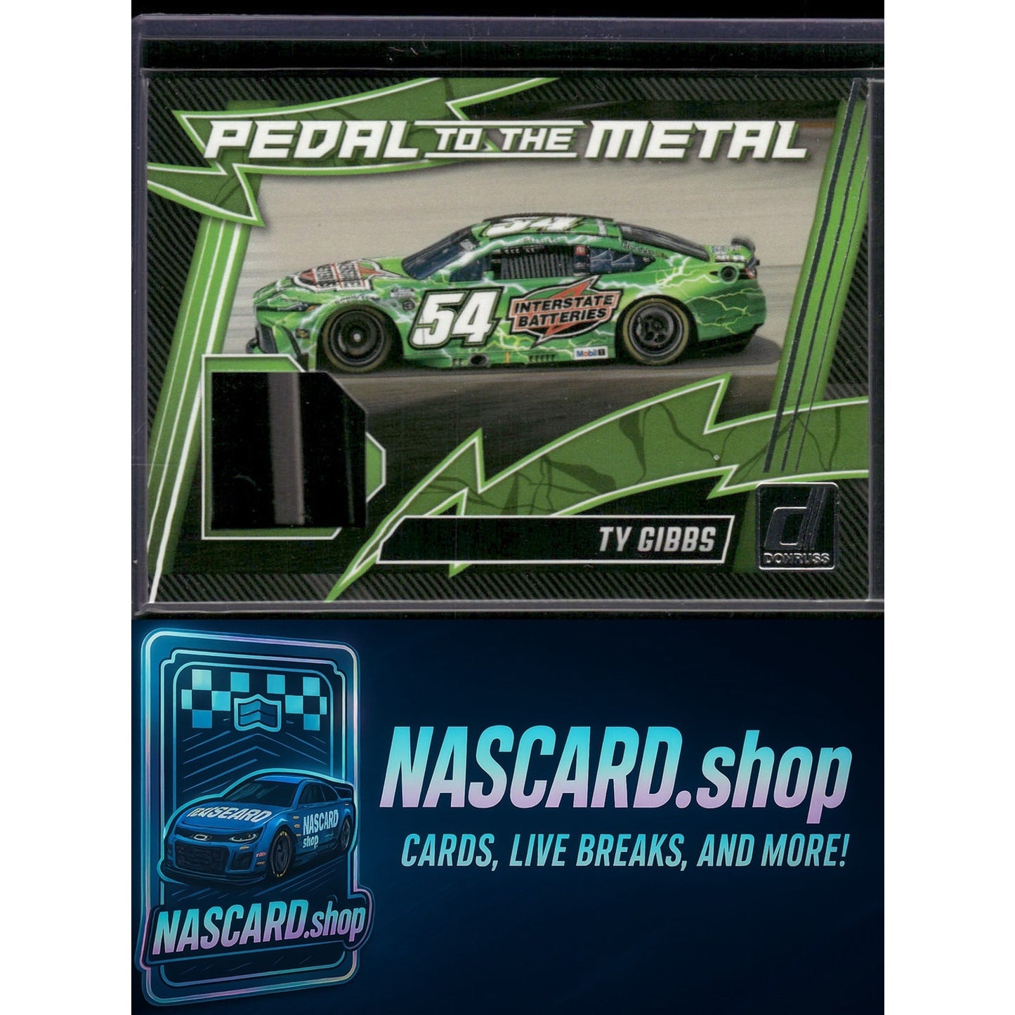 2025 Donruss #PM-TGS Ty Gibbs Pedal to the Metal Materials