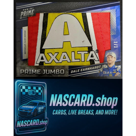 2023 Panini Prime Dale Earnhardt Jr Prime Jumbo Associate Sponsor #1/1