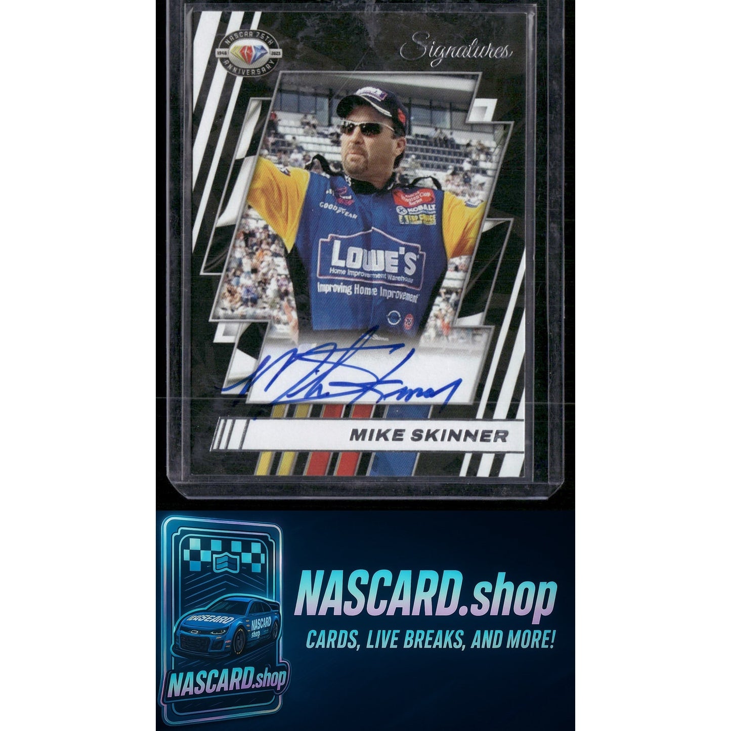 2023 Panini Prime #75-MS Mike Skinner NASCAR 75th Anniversary Signatures