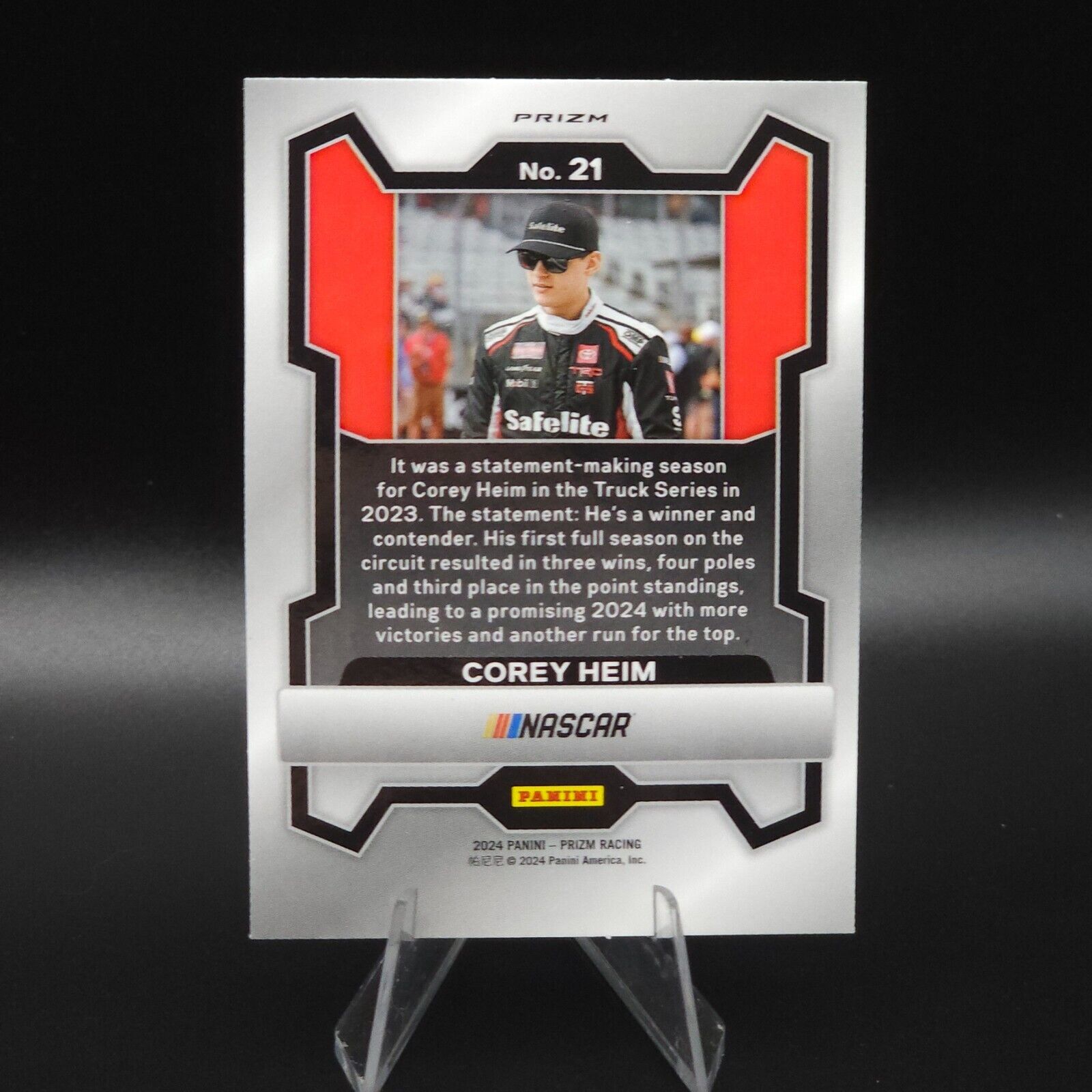 2024 Panini Prizm Racing Green Prizm #21 Corey Heim - NASCARD.shop