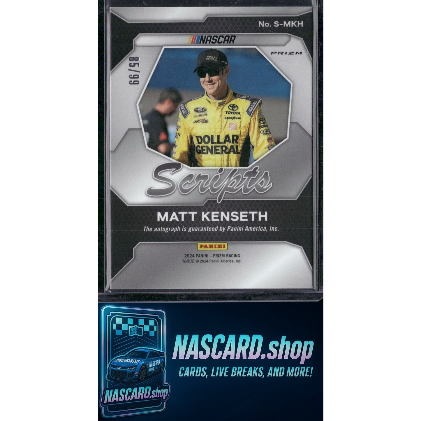 2024 Panini Prizm #S-MKH Matt Kenseth Scripts Red #/99 - NASCARD.shop