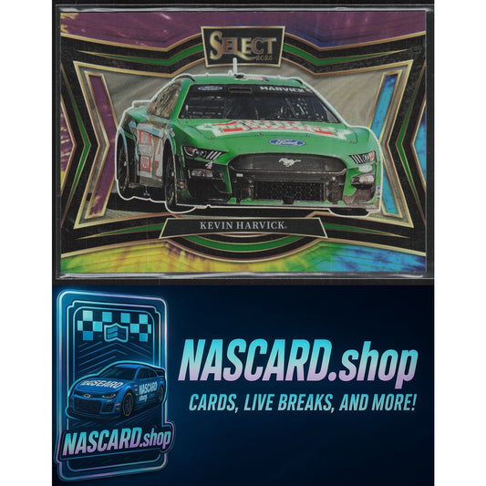2025 Panini Select #135 Kevin Harvick Tie-Dye Prizms #/25