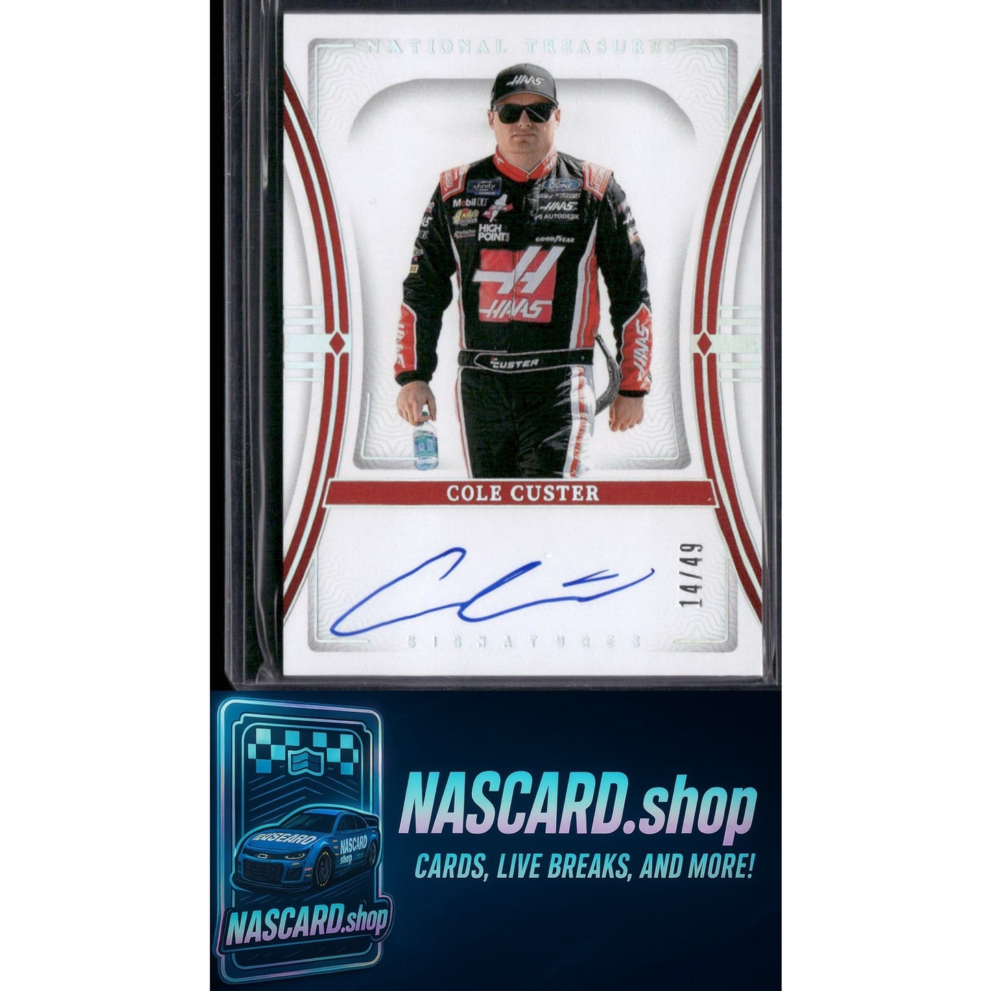 2024 Panini National Treasures #S-CCT Cole Custer Signatures Holo Silver #/49
