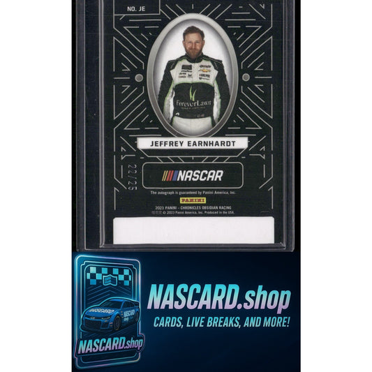 2023 Chronicles Jeffrey Earnhardt Obsidian Signatures Electric Etch Pink #/25 - NASCARD.shop