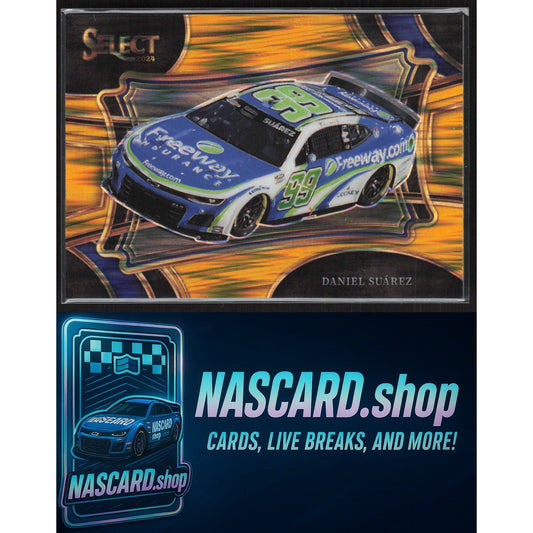 2024 Panini Select #114 Daniel Suarez Gold Flash Prizms #/10