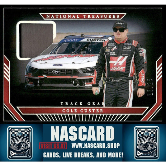 2024 Panini National Treasures #TG-CCR Cole Custer Track Gear Holo Silver