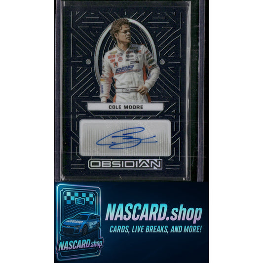 2023 Panini Chronicles #CM Cole Moore Obsidian Signatures - NASCARD.shop