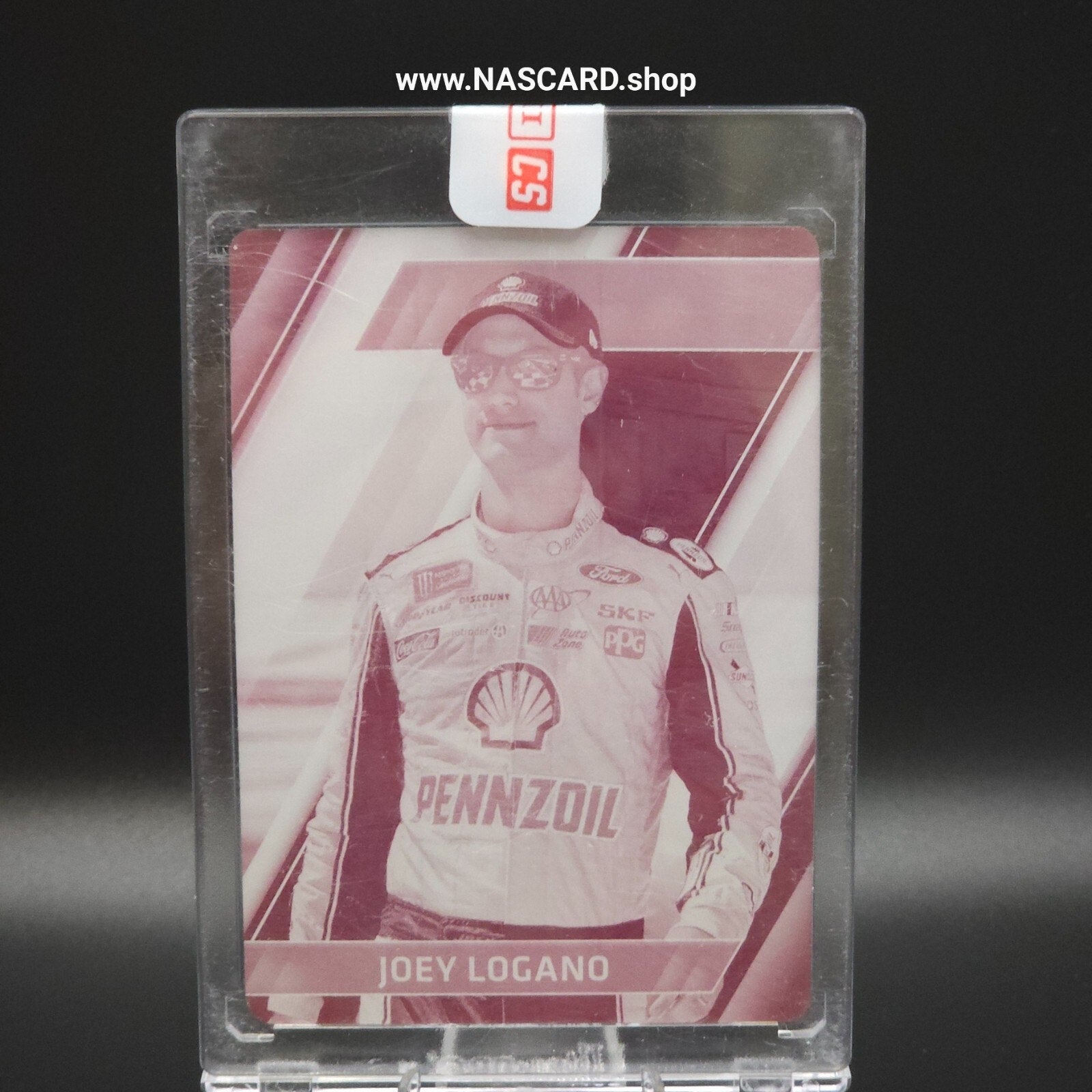2017 Panini Absolute -#80 Printing Plate Magenta Joey Logano 1/1 - NASCARD.shop
