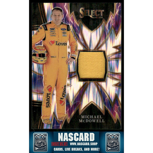 2024 Panini Select #S-MMD Michael McDowell Sparks Flash Prizms - NASCARD.shop
