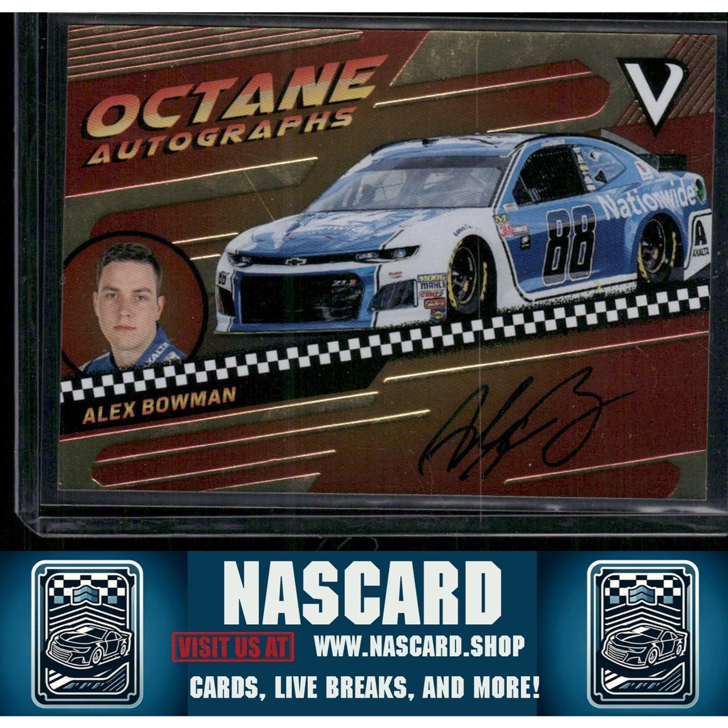 2018 Panini Victory Lane #OA-AB Alex Bowman Octane Autographs Gold #/99 - NASCARD.shop