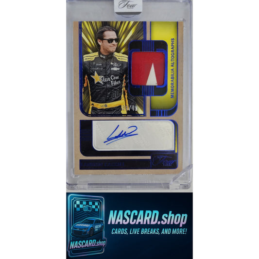 2025 Panini Turn Four #MA-LCS Landon Cassill Memorabilia Autographs Blue #/49