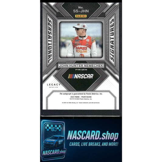 2024 Panini Prizm #SS-JHN John Hunter Nemechek Sensational Signatures