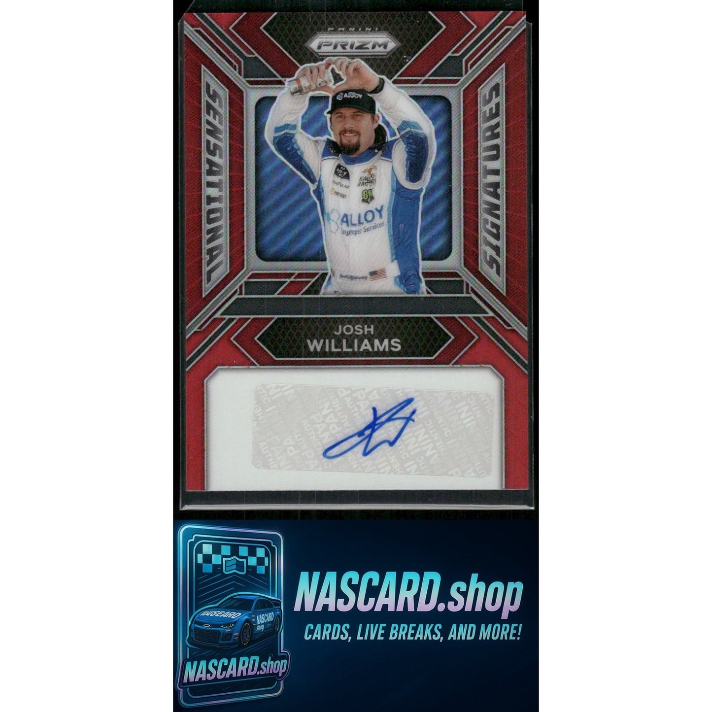 2024 Panini Prizm #SS-JWS Josh Williams Sensational Signatures Red #/99