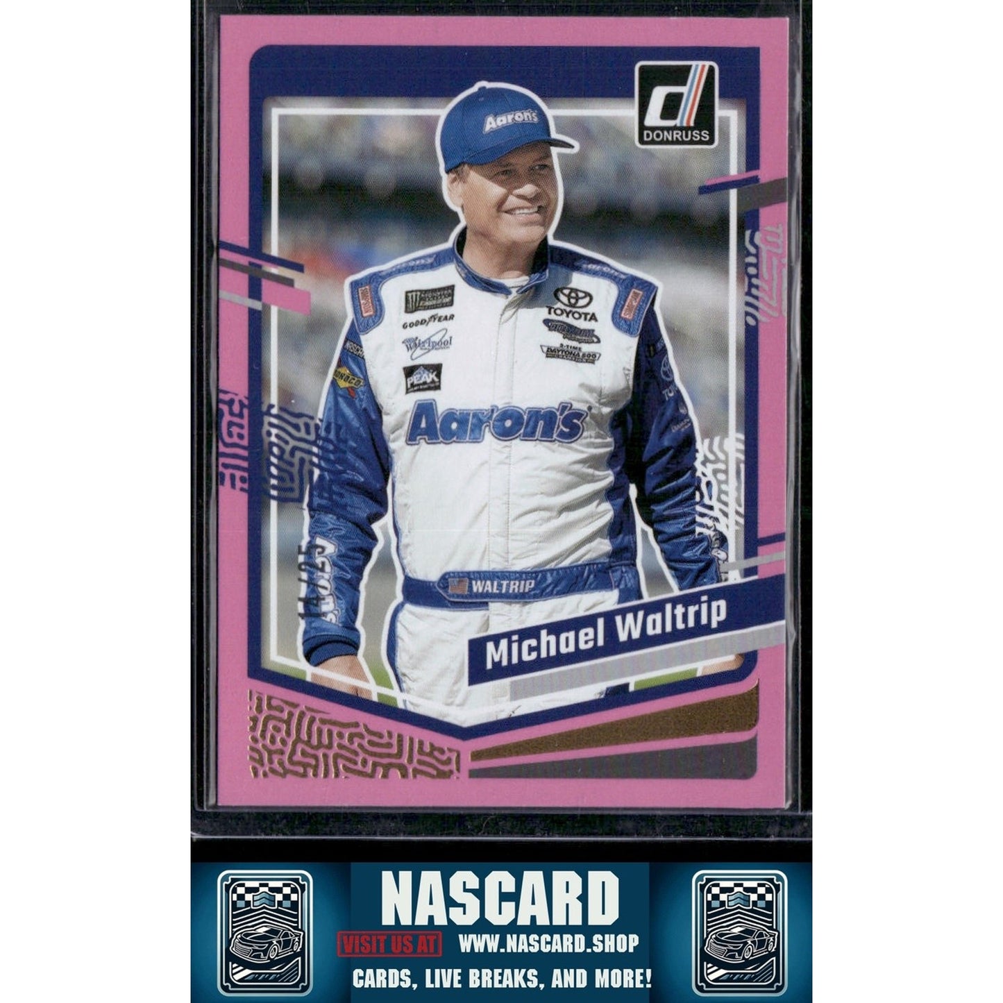 2024 Donruss #37 Michael Waltrip Pink #/25