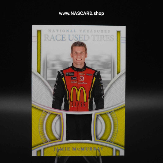2024 National Treasures Race Used Tires Holo Silver Jamie McMurray /25 - NASCARD.shop