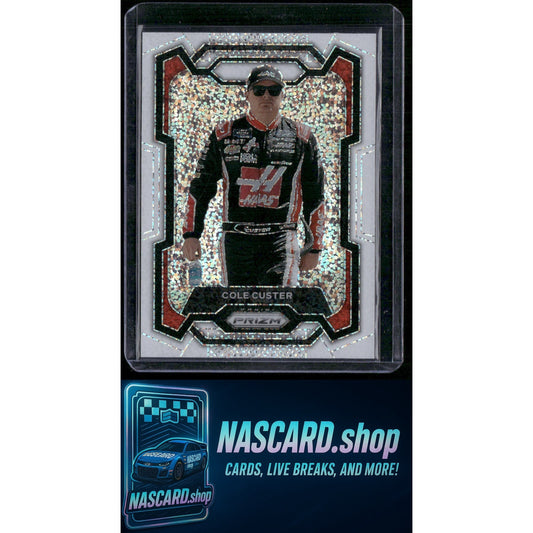 2024 Panini Prizm #36 Cole Custer White Sparkle