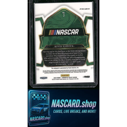 2023 Panini Chronicles #2 Kevin Harvick Select Autographs