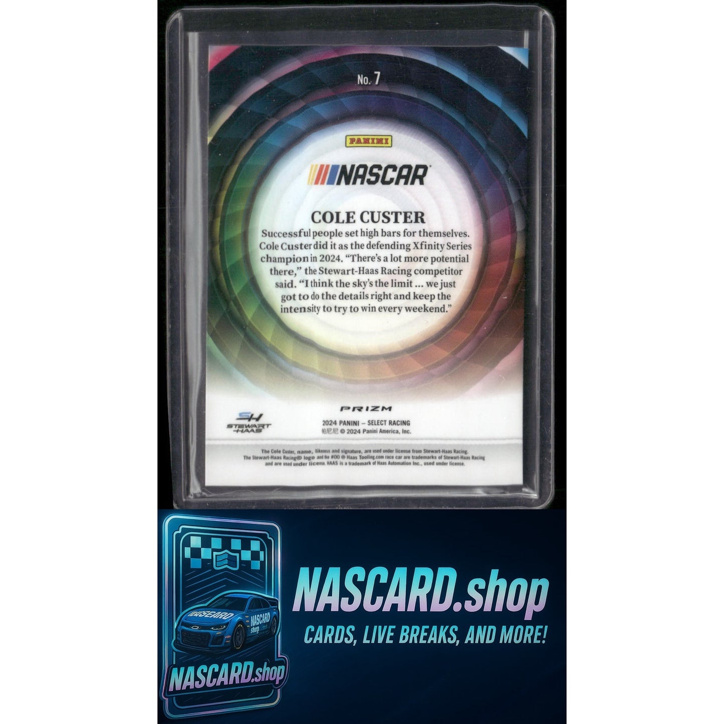 2024 Panini Select #7 Cole Custer Color Wheel