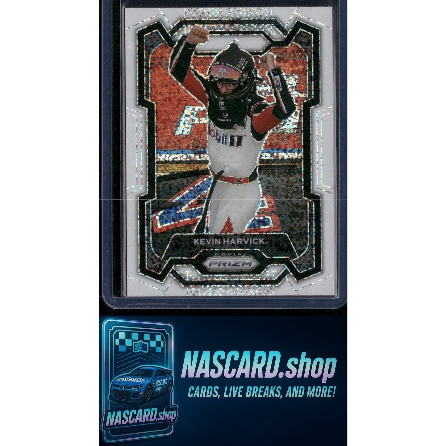 2024 Panini Prizm #75 Kevin Harvick White Sparkle