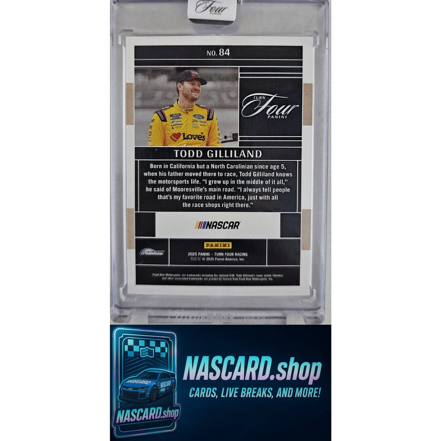 2025 Panini Turn Four #84 Todd Gilliland Red #/25