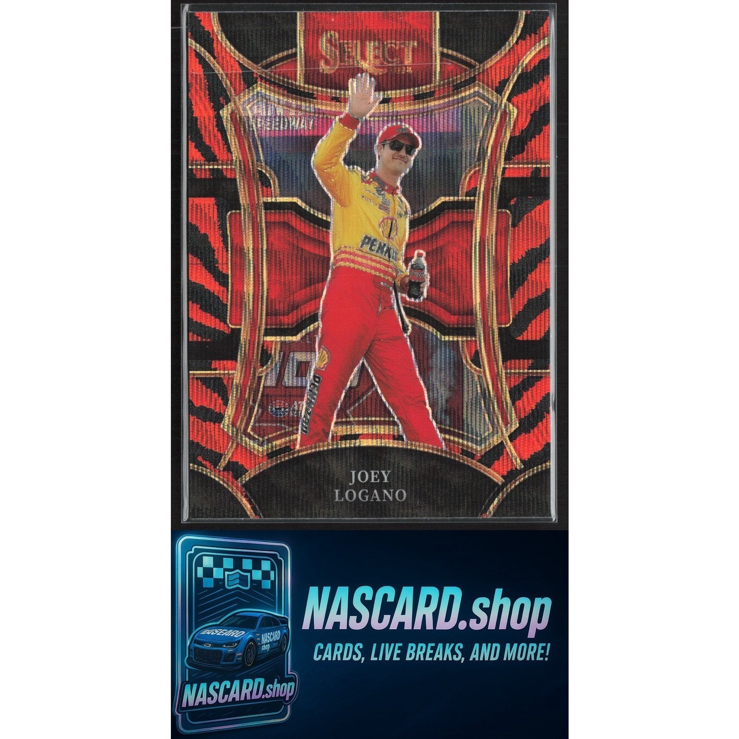 2024 Panini Select #207 Joey Logano Tiger Prizms