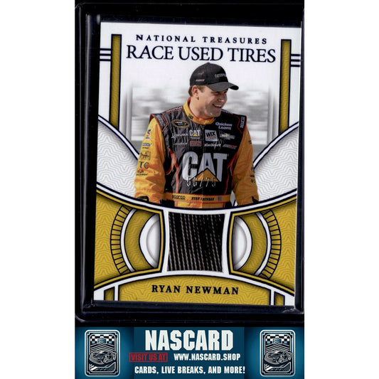 2024 Panini National Treasures #RUT-RNW Ryan Newman Race Used Tires Blue #/75 - NASCARD.shop