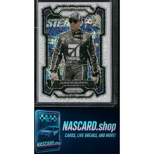2024 Panini Prizm #46 Jamie McMurray White Sparkle